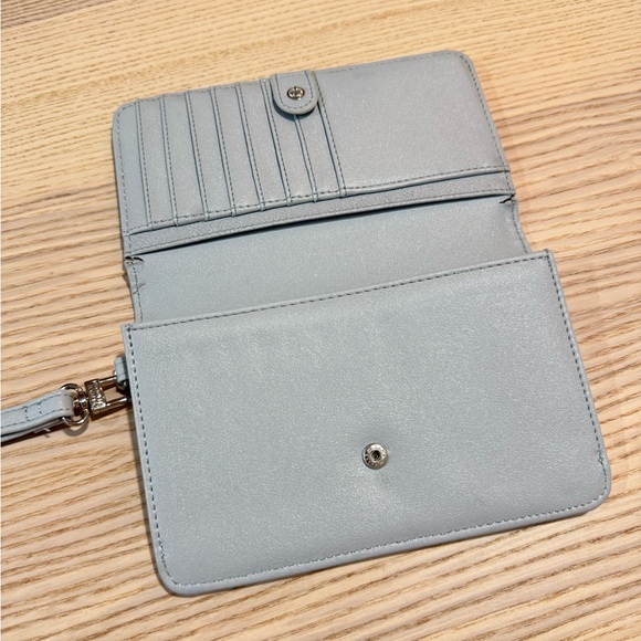 Excellent Condition Steve Madden Blue Wallet Purse Wristlet Micro Bag - Picture 8 of 14